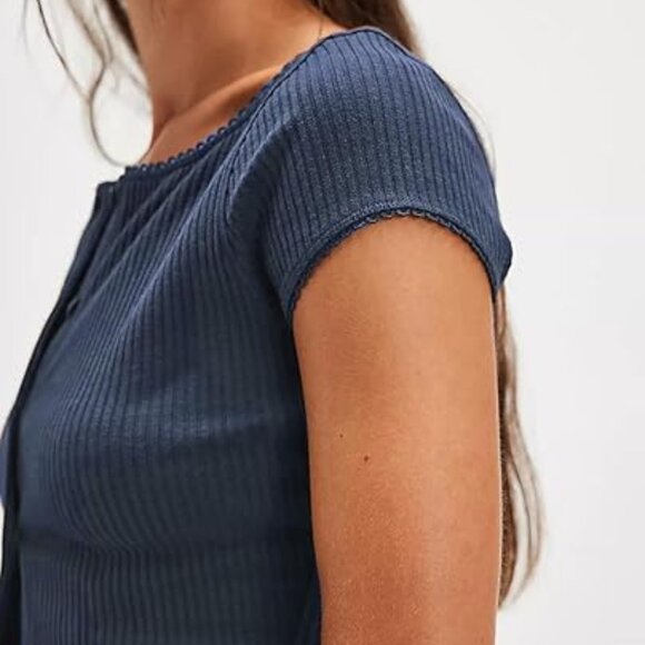 Free People Most Wanted Cardi - Size Small - Navy blue (academy) NWOT - Picture 4 of 8